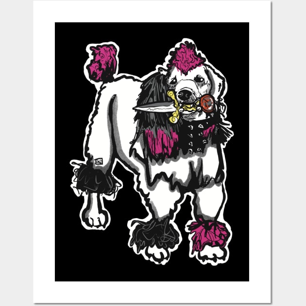 Spooky Horror Punk Dog Wall Art by TheEND42